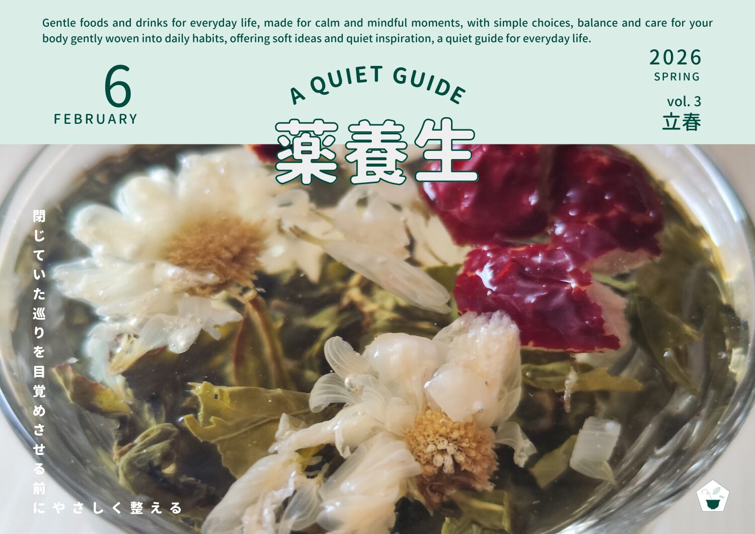 立春の薬養生｜整えすぎない春の準備。今の体に寄り添うお茶の選び方