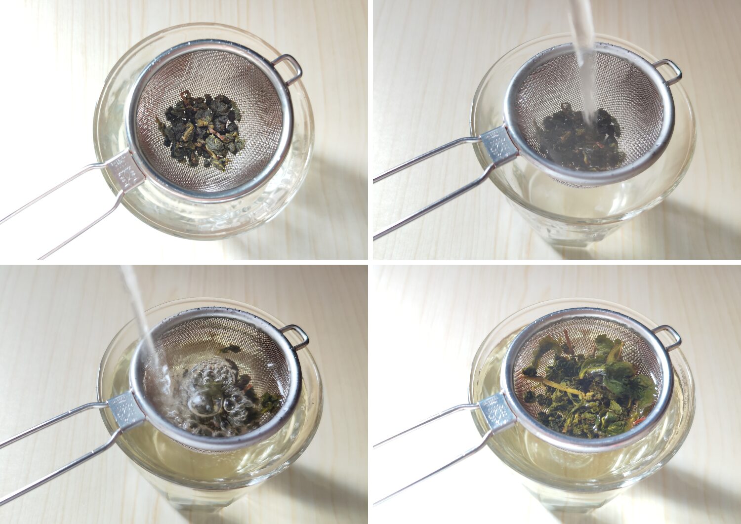 烏龍茶は一煎目は45秒ほど